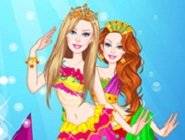 Barbie Mermaid Princess Dress Up