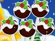 Christmas Pudding Cake Pops