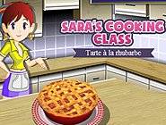Ecole de cuisine Sara : Tarte à la rhubarbe