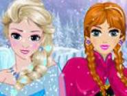 Coiffure Elsa et Anna Reine des Neiges