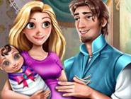 Rapunzel and Flynn Happy Family