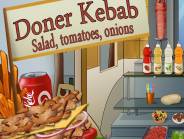Döner Kebab : salade, tomate, oignons