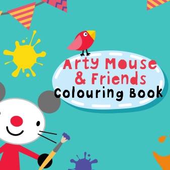 Arty mouse coloring book