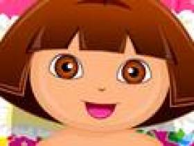 Dora Diaper Change - Free game at Playhub.com